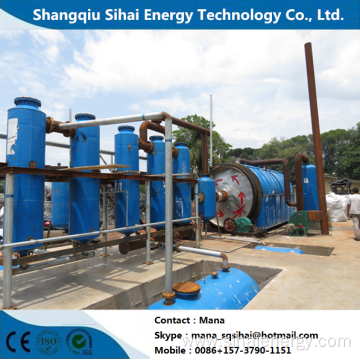 Minimum capacity uesed plastic refining pyrolysis machine